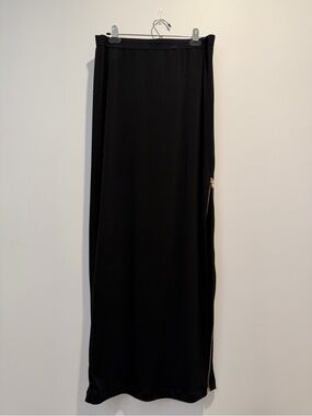 Ann Taylor Black Maxi Skirt with Elastic Waist